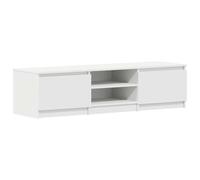 vidaXL Mobile Porta TV Minimalista con 2 Ante 2 Scomparti Aperti Armadietto Credenza Multimediale Bassa Bianco 140x40x35,5 cm in Multistrato