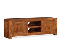 vidaXL Mobile porta TV, mobile TV per soggiorno, credenza con mensole, console TV, mobile multimediale armadio stile rustico in legno massello con finitura miele