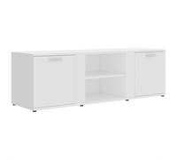 vidaXL Mobile Porta TV Mobiletto Consolle Madia Armadietto Basso HiFi Arredo Credenza unità Multimediale Bianco 120x34x37 cm in Truciolato