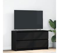 vidaXL Mobile Porta TV Nero 100x35x54 cm in Legno Multistrato, Mobile TV, credenza TV, Armadio ad Alta fedeltà, banco TV, Mobile Porta TV