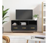 vidaXL Mobile Porta TV Nero 102x36x50 cm in Legno Multistrato