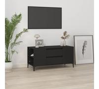 vidaXL Mobile Porta TV Nero 102x44,5x50 cm in Legno Multistrato