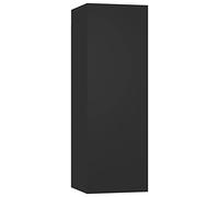 vidaXL Mobile Porta TV Nero 30,5x30x90 cm in Legno Multistrato