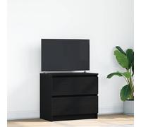 vidaXL Mobile Porta TV Nero 60x35x54 cm in Legno Multistrato, credenza TV, Armadio Hi-Fi, Centro di intrattenimento, Mobile TV, Mobile multimediale