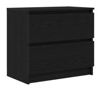vidaXL Mobile Porta TV Nero 60x35x54 cm in Legno Multistrato, credenza TV, Armadio Hi-Fi, Centro di intrattenimento, Mobile TV, Mobile multimediale