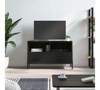 vidaXL Mobile Porta TV Nero 80x36x50 cm in Legno Multistrato