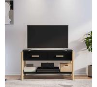 vidaXL Mobile Porta TV Nero 82x38x45 cm in Legno Multistrato