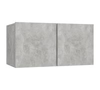 vidaXL Mobile Porta TV Pensile Grigio Cemento 60x30x30 cm