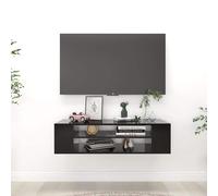 vidaXL Mobile Porta TV Pensile Nero 100x30x26,5 cm Legno Multistrato