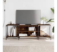 vidaXL Mobile Porta TV Rovere Fumo 153x37x50 cm in Legno Multistrato