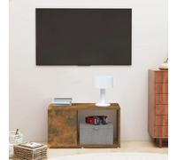vidaXL Mobile Porta TV Rovere Fumo 60x24x32 cm in Legno Multistrato