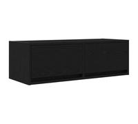 vidaXL Mobile Porta TV Rovere Nero 80x31x25,5 cm in Legno Multistrato, Panca TV, Armadio Hi-Fi, Centro di intrattenimento, credenza TV