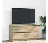 vidaXL Mobile Porta TV Rovere Sonoma 100x35x54 cm in Legno Multistrato, mobile TV, credenza TV, armadio ad alta fedeltà, banco TV, mobile porta TV