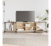 vidaXL Mobile Porta TV Rovere Sonoma 203x37x50 cm in Legno Multistrato