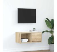 vidaXL Mobile Porta TV Rovere Sonoma 60x31x25,5 cm Legno Multistrato, Panca TV, Armadio Hi-Fi, Centro di intrattenimento, credenza TV