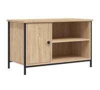 vidaXL Mobile Porta TV Rovere Sonoma 80x40x50 cm in Legno Multistrato, Supporto TV, Supporto per unità multimediali, Mobile con Luce LED