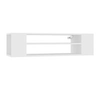vidaXL Mobile Porta TV Sospeso Bianco 100x30x26,5 cm Legno Multistrato
