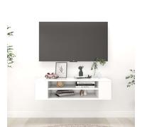 vidaXL Mobile Porta TV Sospeso Bianco 100x30x26,5 cm Legno Multistrato