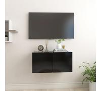vidaXL Mobile Porta TV Sospeso Nero 60x30x30cm
