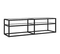 vidaXL Mobile Porta TV Trasparente 140x40x40,5 cm in Vetro Temperato