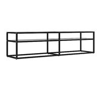 vidaXL Mobile Porta TV Trasparente 160x40x40,5 cm in Vetro Temperato