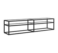 vidaXL Mobile Porta TV Trasparente 180x40x40,5 cm in Vetro Temperato