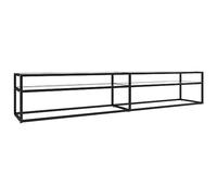 vidaXL Mobile Porta TV Trasparente 220x40x40,5 cm in Vetro Temperato