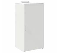 vidaXL Mobile Portaoggetti Bianco 50x45x103,5 cm in Legno Multistrato