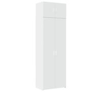 vidaXL Mobile Portaoggetti Bianco 70x42,5x225 cm in Truciolato, Mobile da Bagno, portaoggetti da Bagno, Mobile di conservazione, unità da Bagno