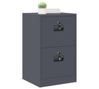 vidaXL Mobile raccoglitore con cassetto antracite 44 x 50 x 106,5 cm, ufficio, design industriale, moderno con serrature, ampio spazio di archiviazione, costruzione durevole per qualsiasi spazio