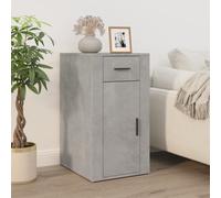 vidaXL Mobile Scrivania Grigio cemento 40x49x75 cm Legno Multistrato