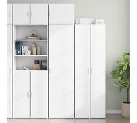 vidaXL Mobile Sottile Bianco 50x42,5x225 cm in Truciolato