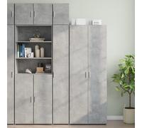 vidaXL Mobile Sottile Grigio Cemento 30x42,5x225 cm in Truciolato