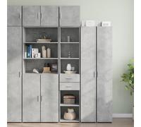 vidaXL Mobile Sottile Grigio Cemento 40x42,5x225 cm in Truciolato