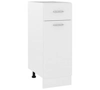 vidaXL Armadio con Cassetto Bianco 30x46x81,5 cm in Legno Multistrato