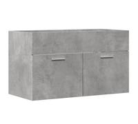 vidaXL Mobile Sottolavabo Grigio Cemento 80x38,5x46 cm Multistrato, Mobile da Bagno, Mobile portaoggetti, portaoggetti da Bagno, Mobile, portaoggetti