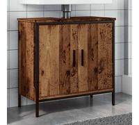 vidaXL Mobile Sottolavabo Legno Antico 60x30x60 cm Legno Multistrato, Mobile da Bagno, armadietto, portaoggetti, mobiletto, Mobile portaoggetti