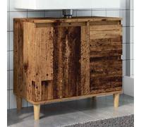 vidaXL Mobile Sottolavabo Legno Antico 65x33x60 cm in Truciolato