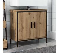 vidaXL Mobile Sottolavabo Rovere 60x30x60 cm Legno Multistrato, Mobile da Bagno, armadietto, portaoggetti, mobiletto, Mobile portaoggetti