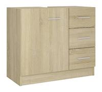 vidaXL Mobile Sottolavabo Rovere Sonoma 63x30x54 cm Legno Multistrato