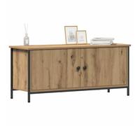 vidaXL Mobile TV Rovere Artigianale 100 x 35 x 45 cm Legno Multistrato, Soggiorno, Mobile TV Moderno, Console Media Rettangolare, Grande Spazio, Supporto Bassa, Centro intrattenimento Elegante