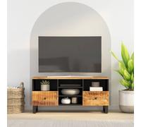 vidaXL Mobile TV 100x33x46cm Legno Massello Mango e Legno Multistrato