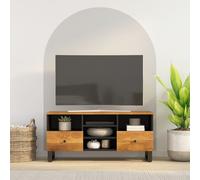 vidaXL Mobile TV 100x33x46cm Legno Massello Mango e Legno Multistrato