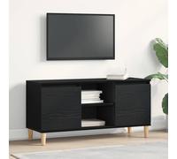 vidaXL Mobile TV 102 x 35 x 50 cm Rovere Nero Legno ingegnerizzato