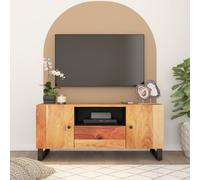 vidaXL Mobile TV 105x33,5x46cm Legno Massello Acacia Legno Multistrato