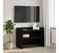 vidaXL Mobile TV 60 x 33 x 47 cm Rovere Nero Legno ingegnerizzato