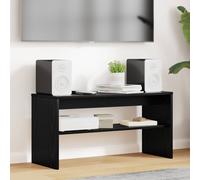 vidaXL Mobile TV 80 x 30 x 40 cm Rovere Nero Legno ingegnerizzato