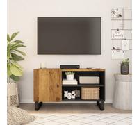 vidaXL Mobile TV 80x33x46cm Legno Massello Mango e Legno Multistrato