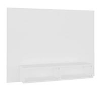 vidaXL Mobile TV a Muro Bianco 120x23,5x90 cm in Legno Multistrato