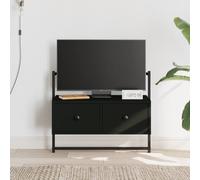 vidaXL Mobile TV a Muro Nero 60,5x30x51 cm in Legno Multistrato
